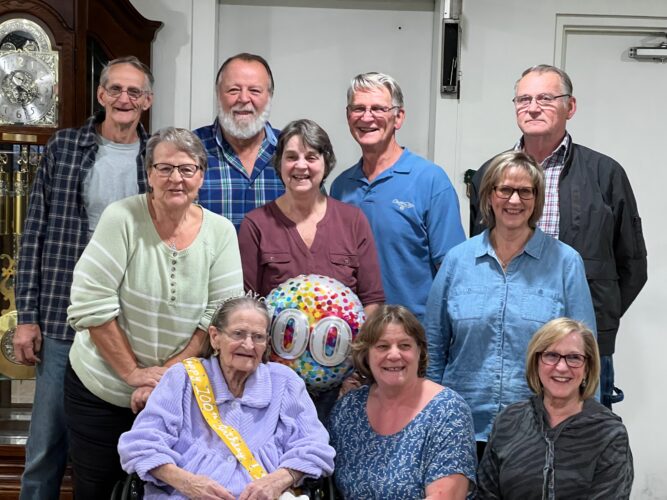 Woman celebrates 100th birthday